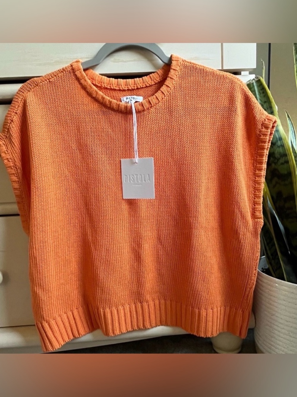 NWT PISTOLA Oversized S/S Cotton Sweater S (Easily fit a M, even a small L) - Picture 3 of 3